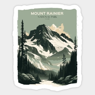 Mount rainier National Park Sticker